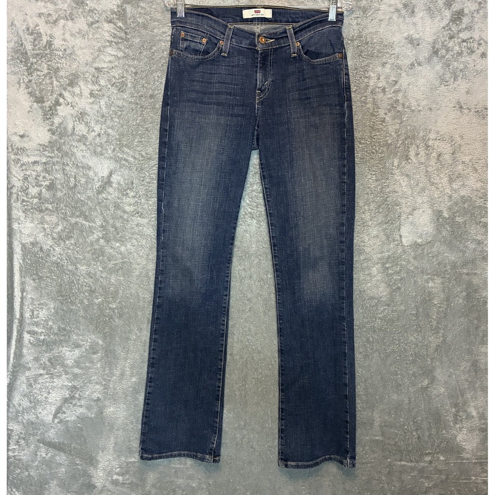 Levis 529 Women Curvy Bootcut Dark Wash Denim Jean 6 Long Mid Rise Stretch